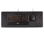 Krom Alfombrilla Gaming Knout XL Extended Extra Grande 900x350mm Tela Negra con Base de Goma