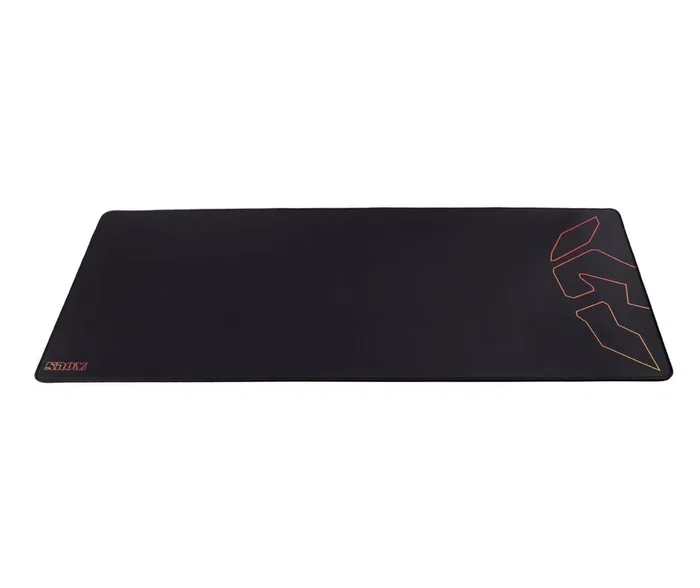 Krom Alfombrilla Gaming Knout XL Extended Extra Grande 900x350mm Tela Negra con Base de Goma
