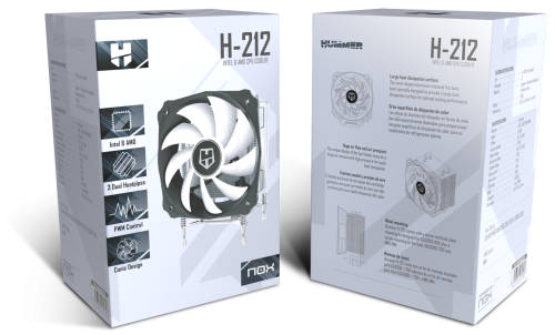 Nox Hummer H-212 Disipador de CPU con Ventilador de 120 mm