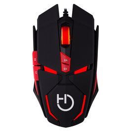 Hiditec GM0010001 Ratón Gaming Micrurus 8100 DPI Sensor Láser AVAGO A9800, 5 Botones OMRON, Diseño Ergonómico, Iluminación RGB