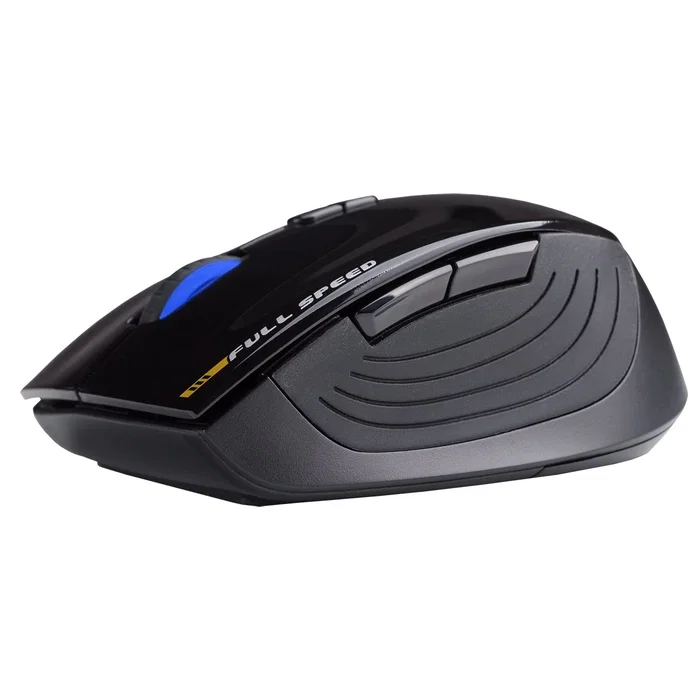 Hiditec Ratón Dendro Inalámbrico RF Gaming/Ofimática Touch On Sensor Óptico 2000 DPI 5 Botones Software Configurable Negro Ergonomía Mano Derecha