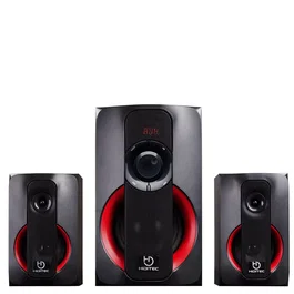 Hiditec H400 Altavoces 2.1 Bluetooth, 80W RMS, Subwoofer 5", Satélites 3", Control de Graves, Mando a Distancia, Entrada 3.5mm y USB