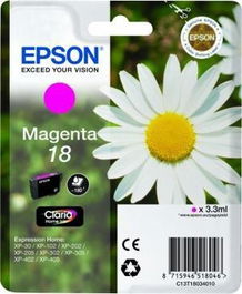 Epson Tinta Magenta Nº18 para Expression Home Xp-102, Xp-205, Xp-305, Xp-405