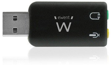 EWENT EW3751 Tarjeta de Sonido Externa USB 5.1 Audio Blaster