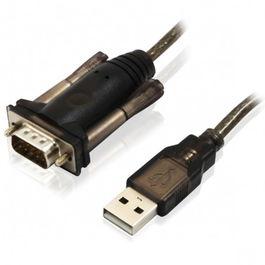 Ewent Convertidor USB a Serie RS232, Cable Adaptador Ew1116, USB A a Puerto Serie DB9
