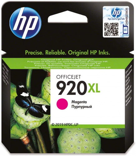 HP Cartucho de Tinta 920XL Original Magenta Alta Capacidad, CD973AE