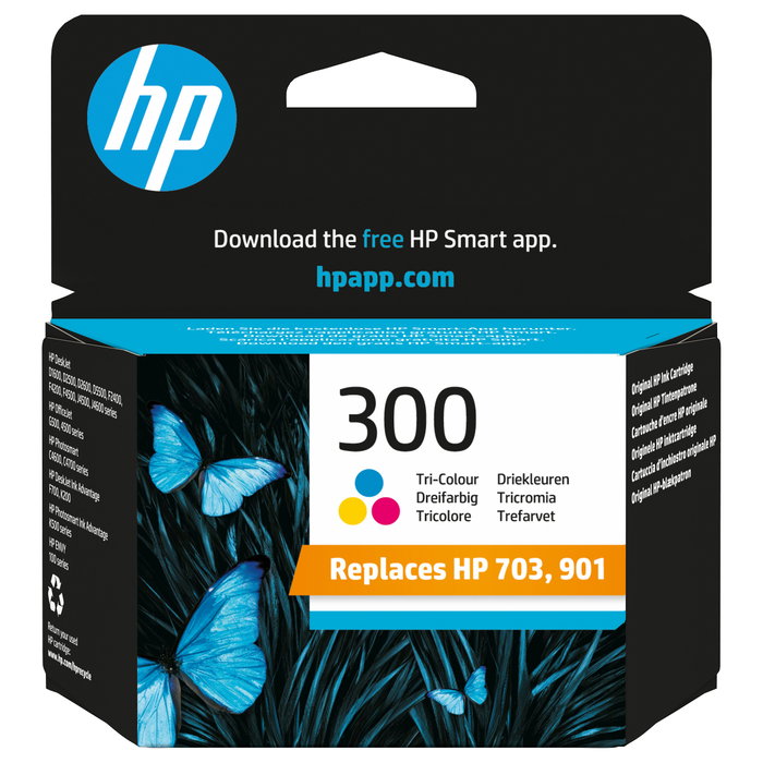 HP Cartucho de tinta tricolor 300 (CC643EE) HP Cartucho de tinta tricolor 300 (CC643EE)