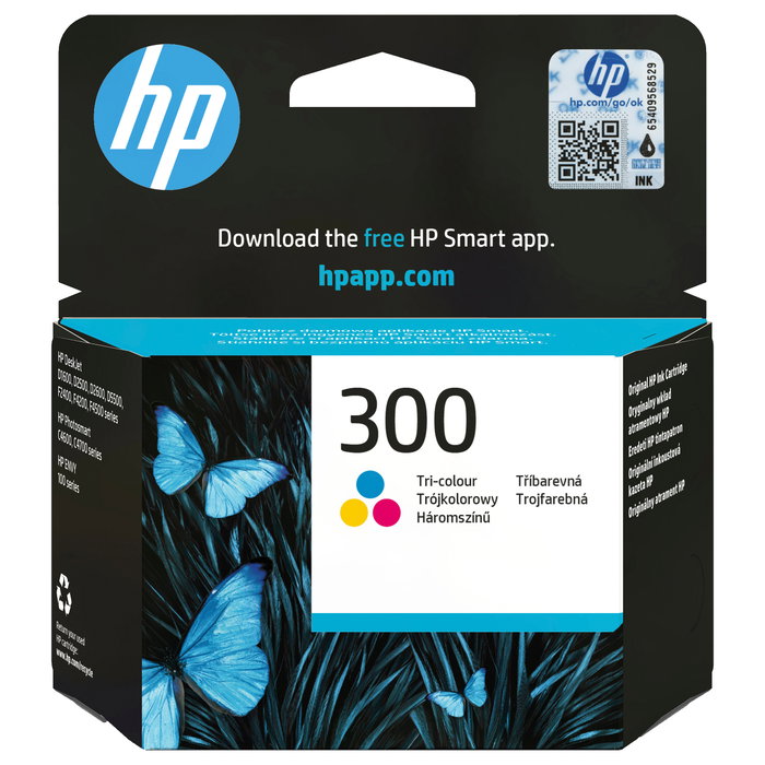 HP Cartucho de Tinta 300 Tricolor CC643EE