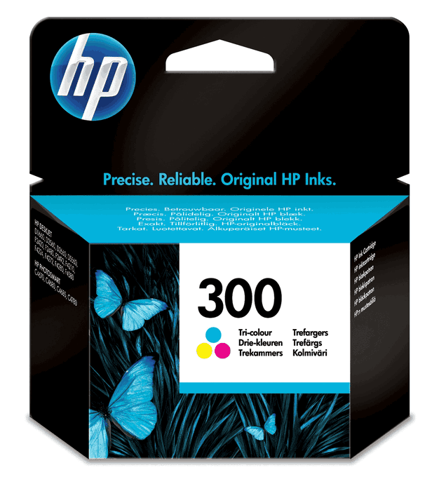 HP Cartucho de Tinta 300 Tricolor CC643EE