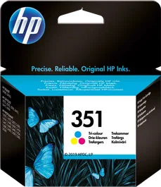 HP Cartucho de tinta original 351 CB337EE (Cian, Magenta, Amarillo)