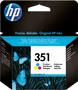 HP Cartucho de tinta original 351 CB337EE (Cian, Magenta, Amarillo)