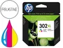 HP 302XL Cartucho de Tinta Tricolor de Alta Capacidad
