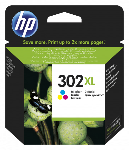 HP 302XL Cartucho de Tinta Tricolor de Alta Capacidad