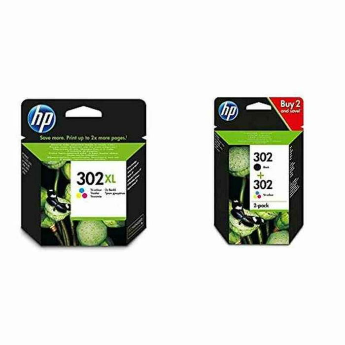 HP 302XL Cartucho de Tinta Tricolor de Alta Capacidad