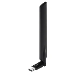 Edimax EW-7811UAC - Adaptador USB Wi-Fi 5 (802.11ac) Inalámbrico, 433 Mbps, Antena 6 dBi, Negro, Compatible con Windows, Mac, Linux