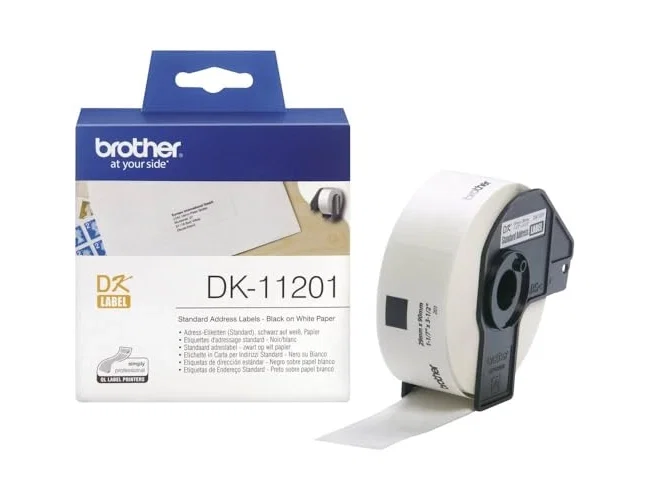 Brother DK-11201 Etiquetas de Dirección de Papel 29x90mm (400 Unidades) Blanco Brother DK-11201 Etiquetas de Dirección de Papel 29x90mm (400 Unidades) Blanco