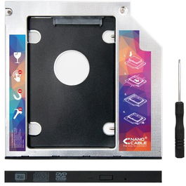 Nanocable Adaptador Disco Duro 2,5" 7,0 mm a Unidad Óptica Portátil 9,5 mm