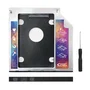 Nanocable 10.99.0101 Adaptador de Disco Duro 2.5" SATA 7.0 mm para Sustituir Unidad Óptica de 9.5 mm en Portátil, Kit de Montaje con Tornillos