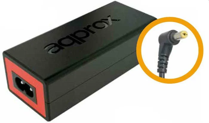 Approx appA07 Adaptador de Corriente/ Cargador para Portátil Acer, 90W 19V/4.74A, Tipo Interior, Protecciones OVP/OCP/SC, Conector 5.5x1.7mm, Negro y Rojo
