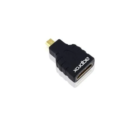 Approx Adaptador HDMI Hembra a Micro HDMI Macho Approx Adaptador HDMI Hembra a Micro HDMI Macho