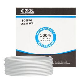 Nano Cable 10.20.0902 Bobina de Cable RJ45 FTP Cat.6 100 metros Gris