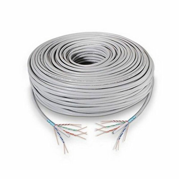Nanocable Bobina de Cable RJ45 Cat.6 FTP Rígido AWG24 100m Gris