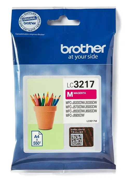 Brother LC3217M Cartucho de Tinta Magenta Original, 550 Páginas