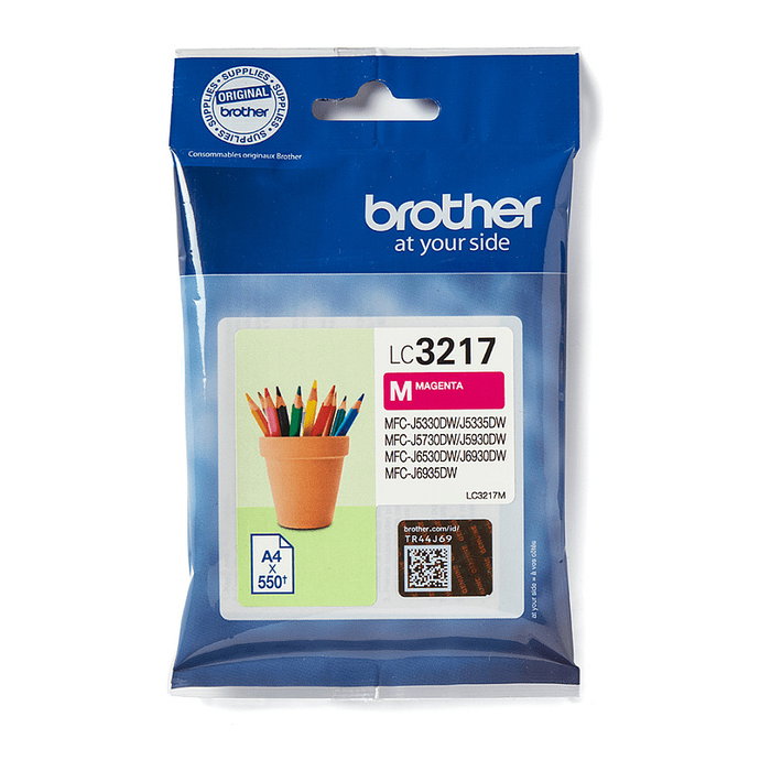 Brother LC3217M Cartucho de Tinta Magenta Original, 550 Páginas