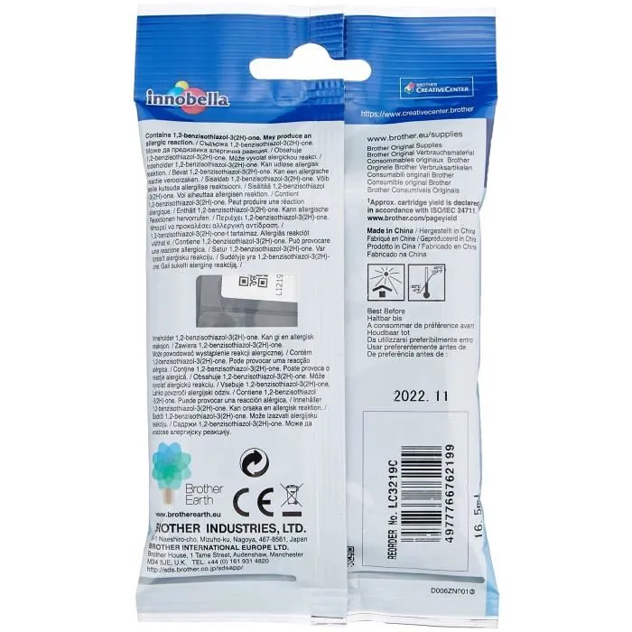 Brother LC3219XLC Cartucho de Tinta Cian XL Brother LC3219XLC Cartucho de Tinta Cian XL