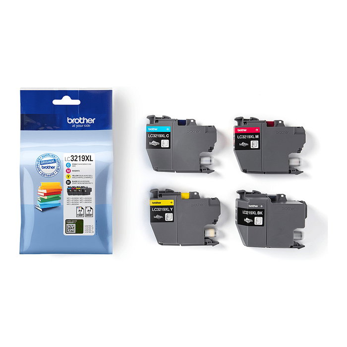 Brother LC3219XLVAL Multipack de 4 colores (Negro, Cian, Magenta, Amarillo) de alta capacidad Brother LC3219XLVAL Multipack de 4 colores (Negro, Cian, Magenta, Amarillo) de alta capacidad