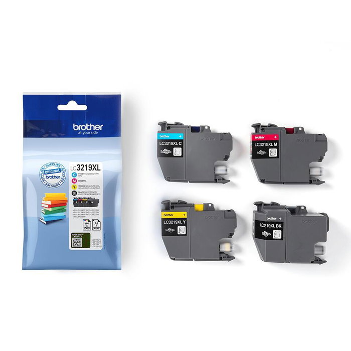 Brother LC3219XLVAL Multipack de 4 colores (Negro, Cian, Magenta, Amarillo) de alta capacidad Brother LC3219XLVAL Multipack de 4 colores (Negro, Cian, Magenta, Amarillo) de alta capacidad