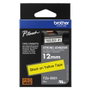 Brother TZeS-631 Cinta Laminada Super Adhesiva 12mm Amarillo/Negro