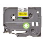 Brother TZeS-631 Cinta Laminada Super Adhesiva 12mm Amarillo/Negro