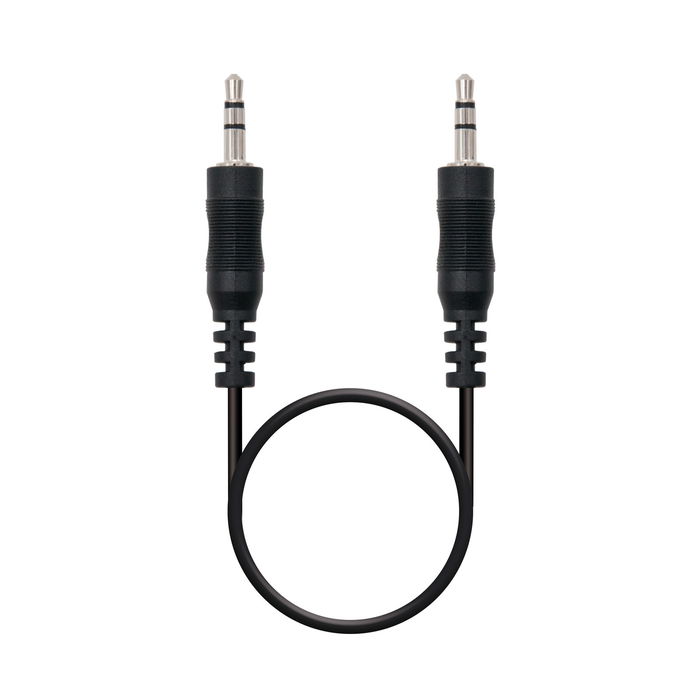 Nanocable Cable Audio Estéreo Jack 3.5 mm Masculino a Macho 1.5 Metros Negro