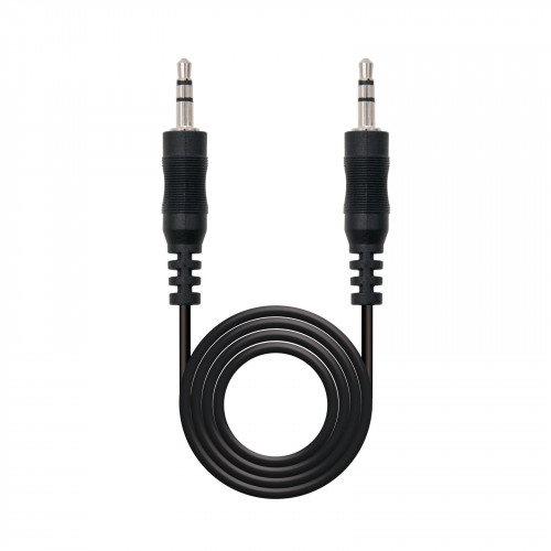 Nanocable Cable Audio Estéreo Jack 3.5mm Macho a Macho, 1.5m, Negro