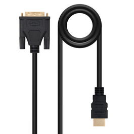 NANO CABLE Cable HDMI/DVI 1.8m 18+1 Macho - Macho, Oro 24K, Full-HD 1080p