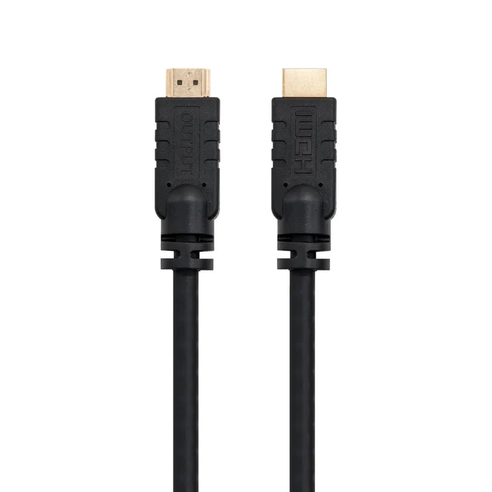 Nanocable 10.15.1830 Cable HDMI 30 m con Repetidor - HDMI 1.4 Alta Velocidad Macho-Macho - 4K@30Hz HDR, Ethernet ARC, 10.2 Gbps, 340 MHz, 24K Oro OFC - Negro