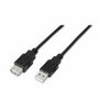 Nanocable Cable Alargador USB 2.0 Macho a Hembra 1,8 m Negro