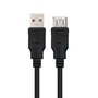 Nano Cable 10.01.0203-BK Cable Alargador USB 2.0 Macho-Hembra, Negro, 1.8m