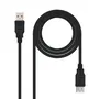 Nano Cable 10.01.0203-BK Cable Alargador USB 2.0 Macho-Hembra, Negro, 1.8m