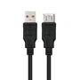 Nanocable Cable USB 2.0 10.01.0203-BK, USB-A Macho a USB-A Hembra, Prolongador o Extensión, 1.8 Metros, Negro, 1 Unidad