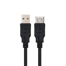 Nanocable Cable USB 2.0 Macho/Hembra 1.8m Negro 10.01.0203-BK
