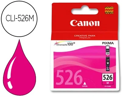 Canon CLI-526M Cartucho de Tinta Magenta Original, 9 ml Canon CLI-526M Cartucho de Tinta Magenta Original, 9 ml