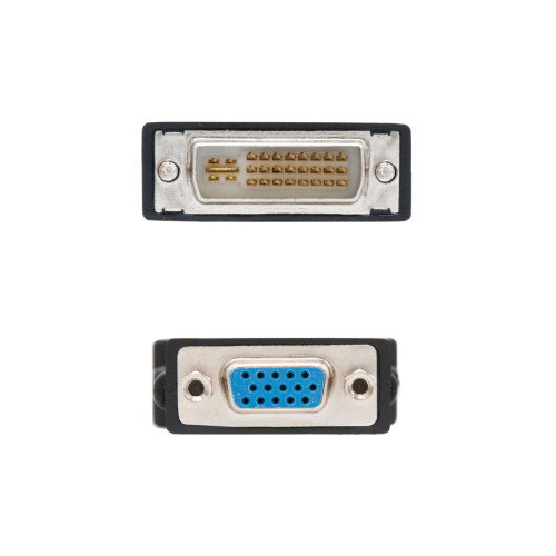Nanocable Adaptador DVI 24+5 Macho a VGA HDB15 Hembra Negro