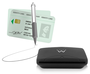 Ewent EW1052 - Lector de tarjetas externo USB 2.0 para DNI electrónico y Tarjeta Sanitaria, Negro