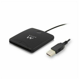 EWENT EW1052 Lector de Tarjetas Inteligentes USB 2.0 Negro