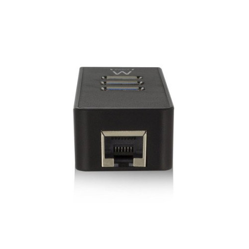 Ewent EW1140 Hub USB 3.2 Gen 1 con 3 puertos USB y puerto Gigabit LAN, Negro Ewent EW1140 Hub USB 3.2 Gen 1 con 3 puertos USB y puerto Gigabit LAN, Negro