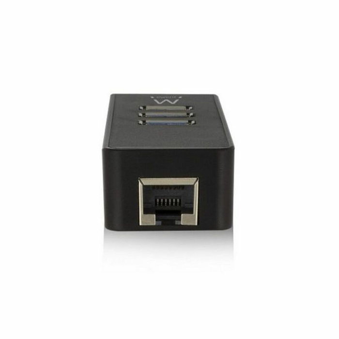 Ewent EW1140 Hub USB 3.2 Gen 1 con 3 puertos USB y puerto Gigabit LAN, Negro Ewent EW1140 Hub USB 3.2 Gen 1 con 3 puertos USB y puerto Gigabit LAN, Negro