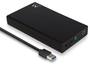 EWENT EW7056 Caja para disco duro externo 3,5 pulgadas SATA USB 3.2 Gen 1 Negro