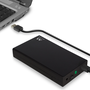 EWENT EW7056 Caja para disco duro externo 3,5 pulgadas SATA USB 3.2 Gen 1 Negro